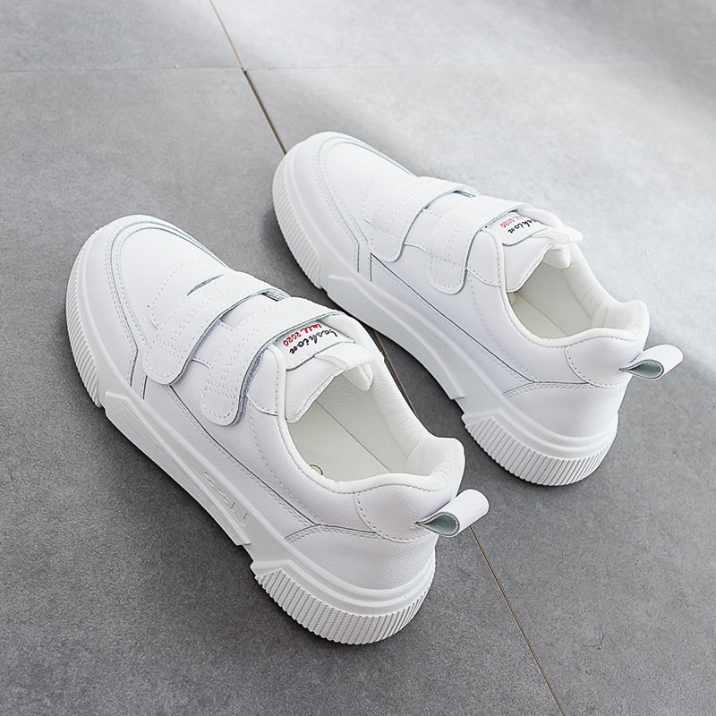 2021 spring new Velcro small white shoes women's casual shoes female students breathable running shoes women